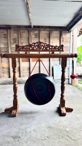 Grand Gong en bois back